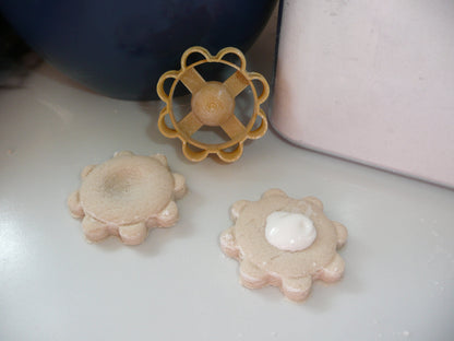 Flower Thumbprint Tea Cookie Cutter Made In USA PR5518