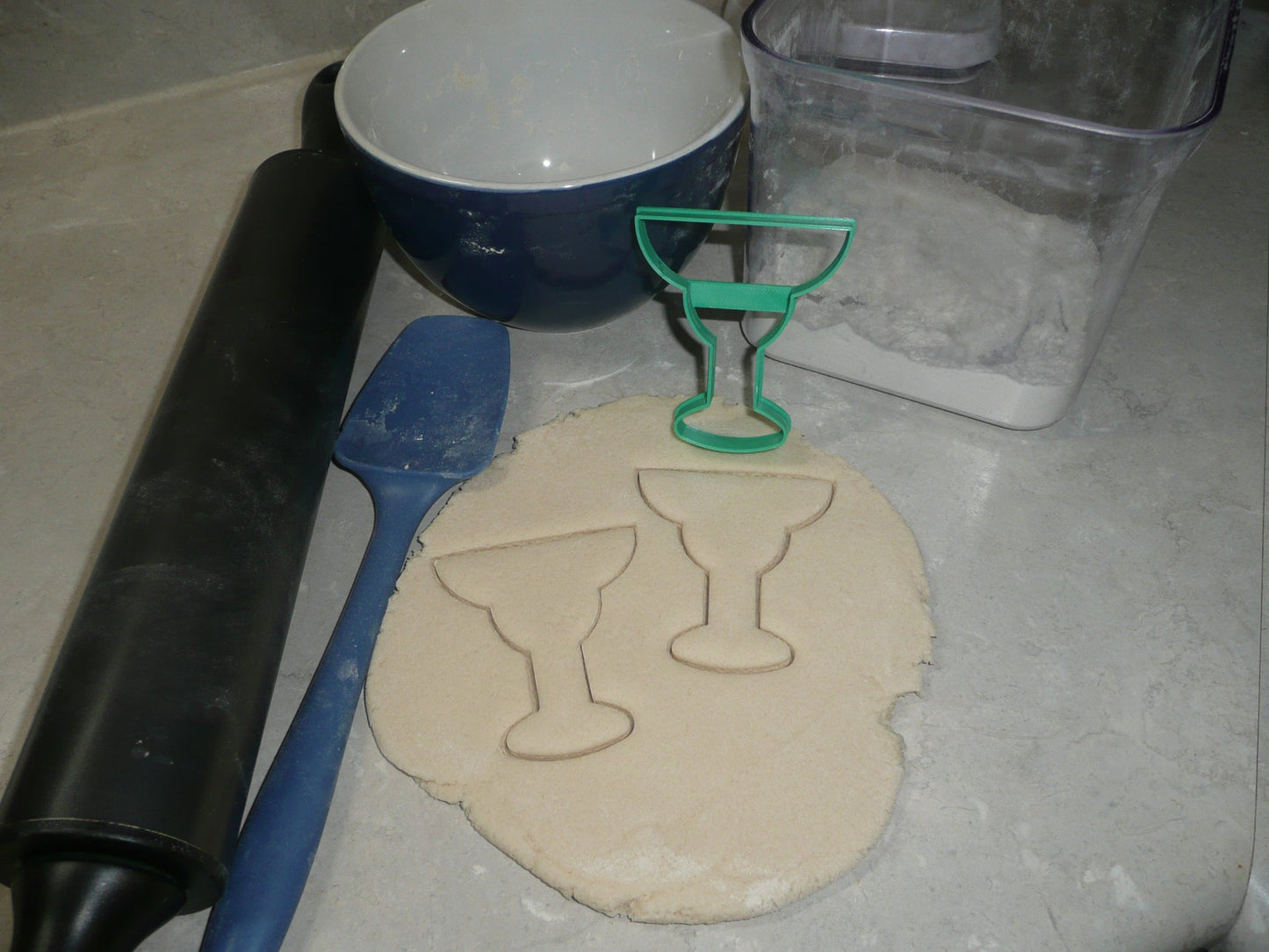 Margarita Cocktail Drink Glass Cookie Cutter Made In USA PR553