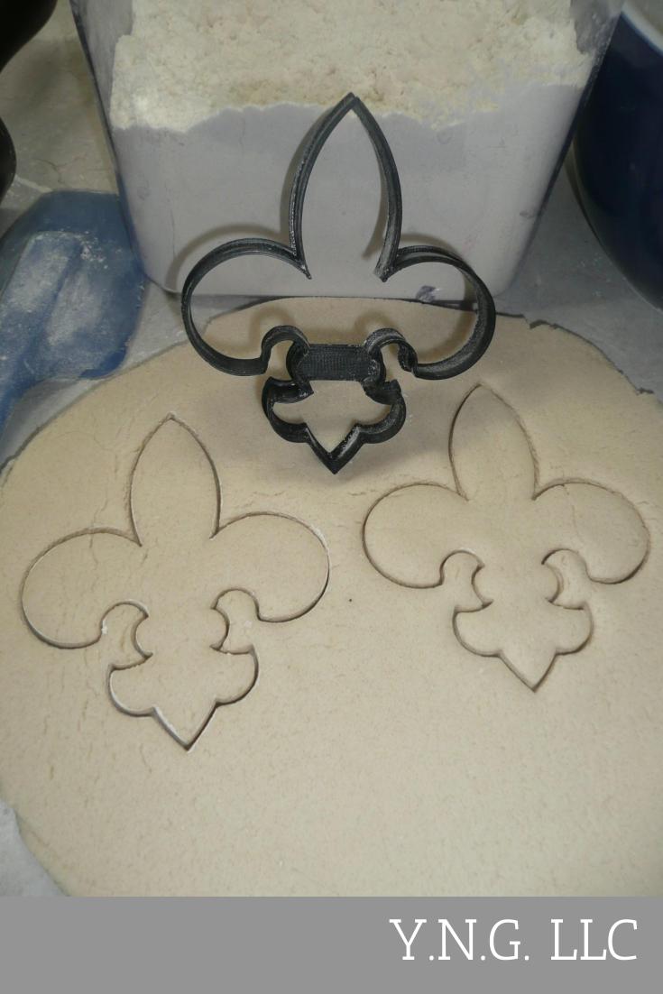 Fleur De Lis Symbol Flower of Lily Cookie Cutter Made In USA PR557