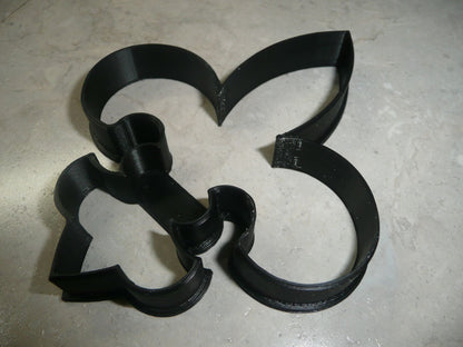 6x Fleur De Lis Decor Fondant Cutter Cupcake Topper 1.75 IN USA FD557