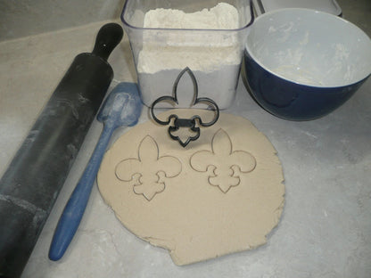 Fleur De Lis Symbol Flower of Lily Cookie Cutter Made In USA PR557