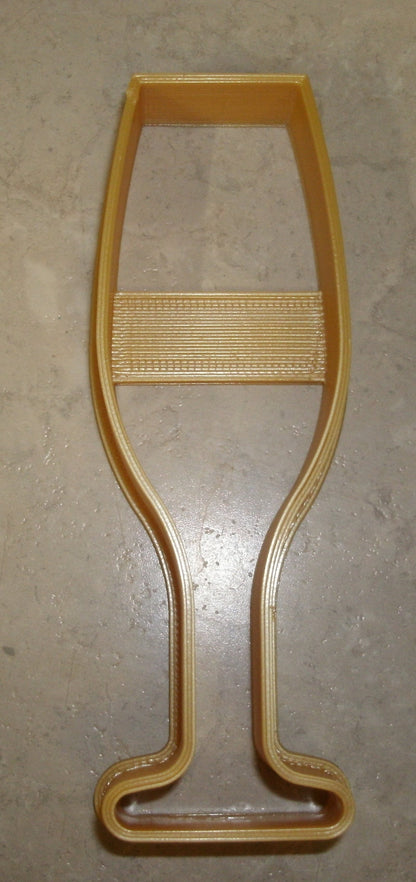 Champagne Sparkling Wine Cocktail Toasting Glass Cookie Cutter Made In USA PR560