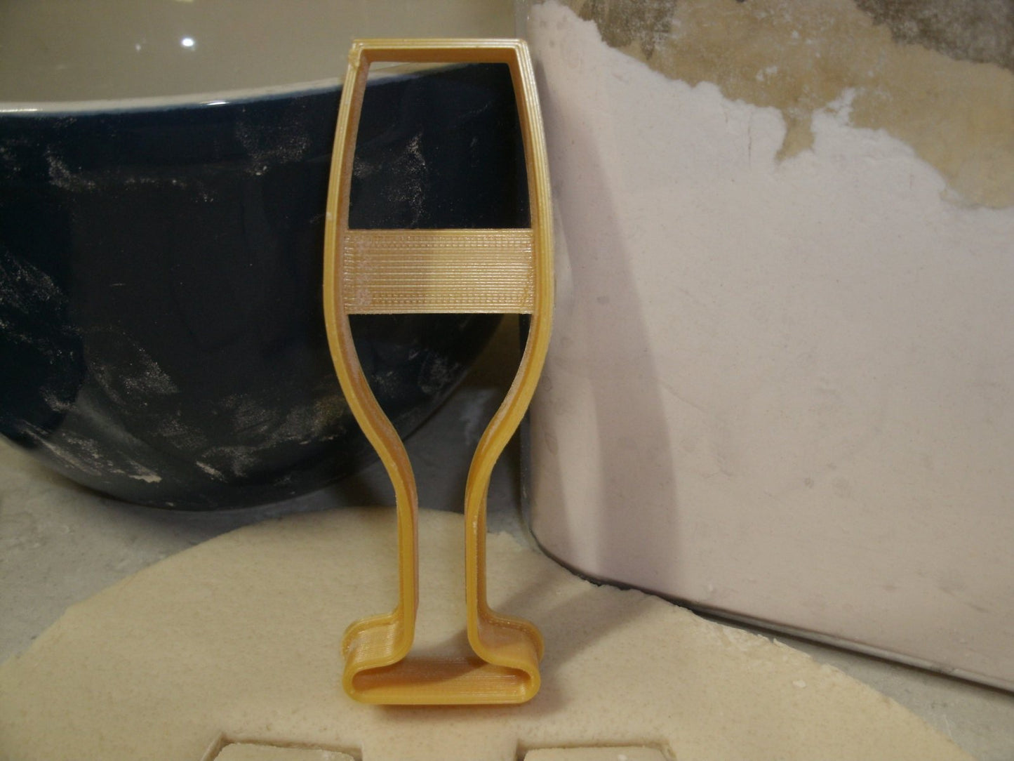 Champagne Sparkling Wine Cocktail Toasting Glass Cookie Cutter Made In USA PR560