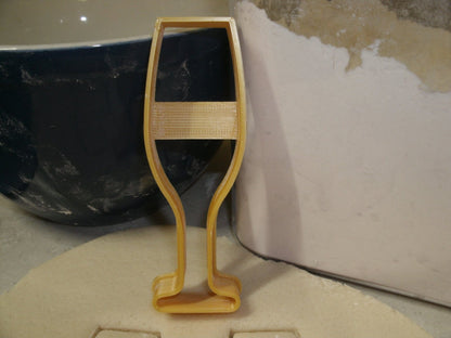Champagne Sparkling Wine Cocktail Toasting Glass Cookie Cutter Made In USA PR560