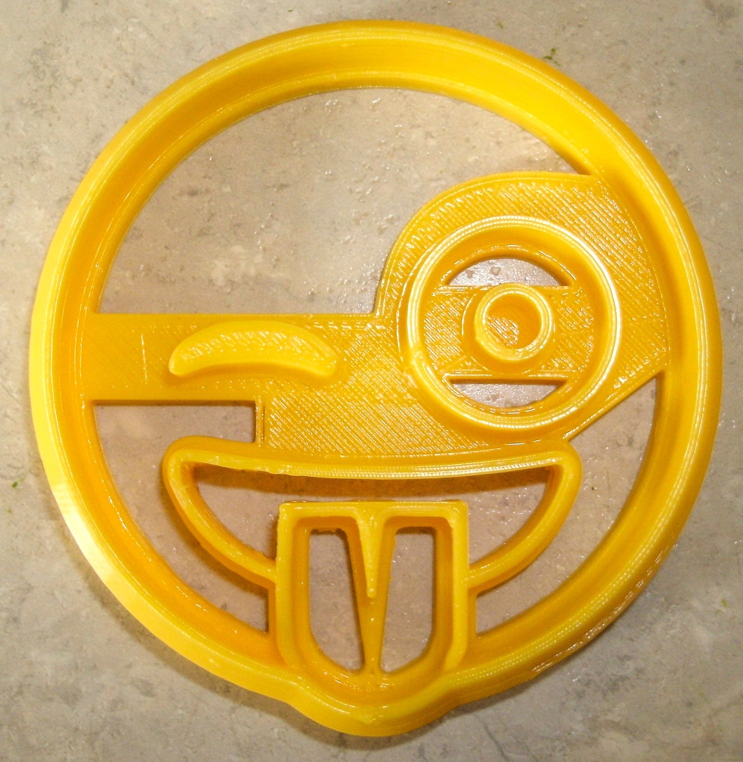 6x Wink Smiley Face Fondant Cutter Cupcake Topper 1.75 IN USA FD561