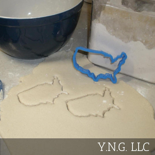 United States Of America Map Outline Cookie Cutter Made In USA PR563