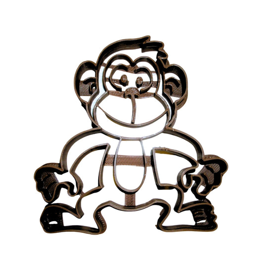 6x Monkey Animal Fondant Cutter Cupcake Topper 1.75 IN USA FD575