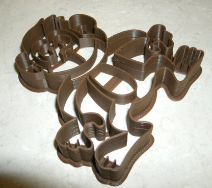 6x Monkey Animal Fondant Cutter Cupcake Topper 1.75 IN USA FD575