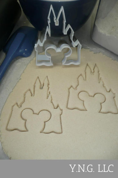 Cinderella Castle with Mickey Head Outline Cookie Cutter Made In USA PR580