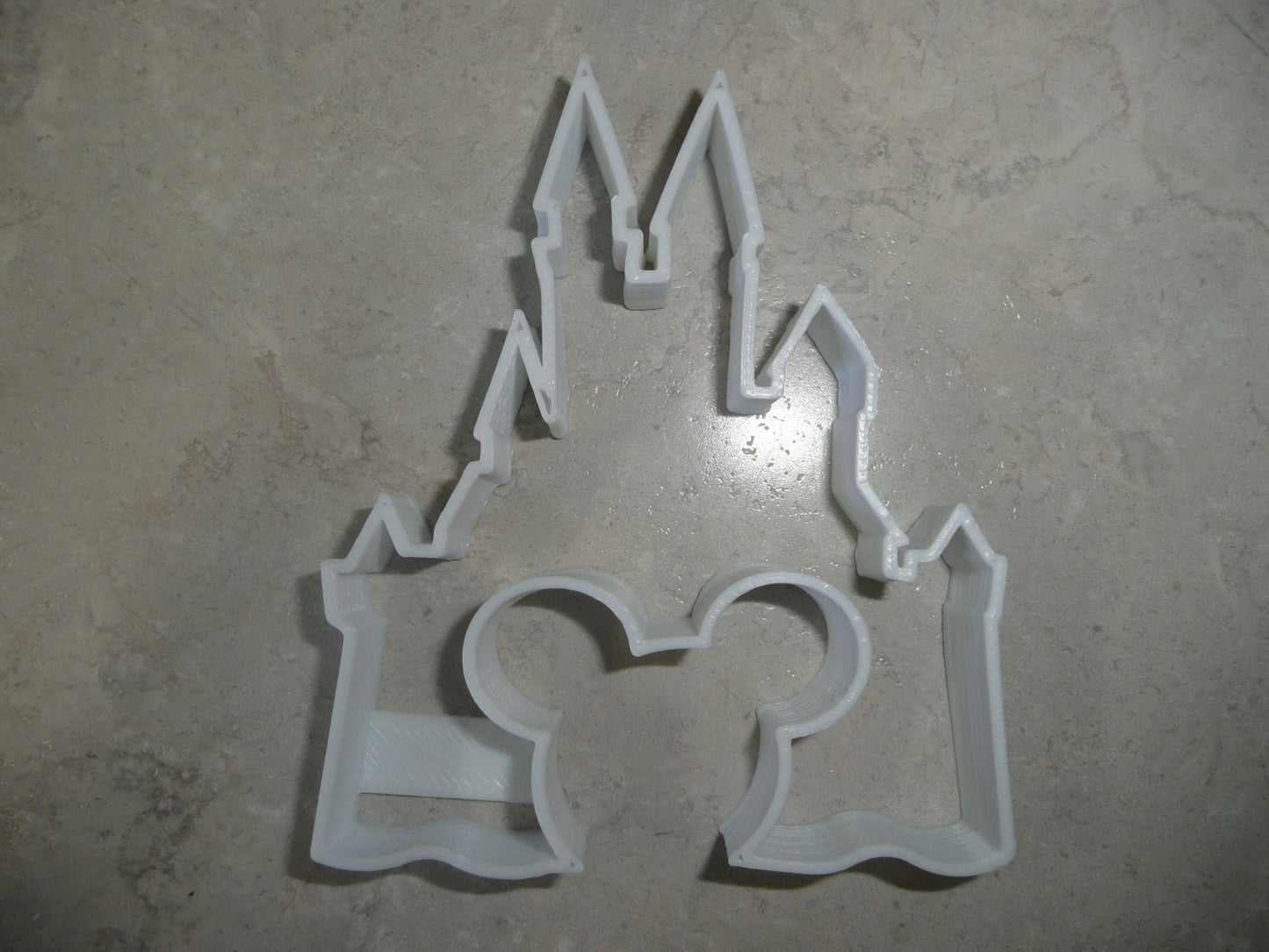 6x Castle with Mickey Fondant Cutter Cupcake Topper 1.75 IN USA FD580