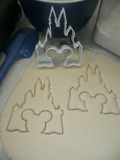 Cinderella Castle with Mickey Head Outline Cookie Cutter Made In USA PR580