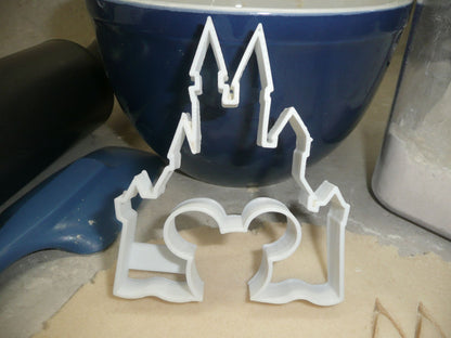 Cinderella Castle with Mickey Head Outline Cookie Cutter Made In USA PR580