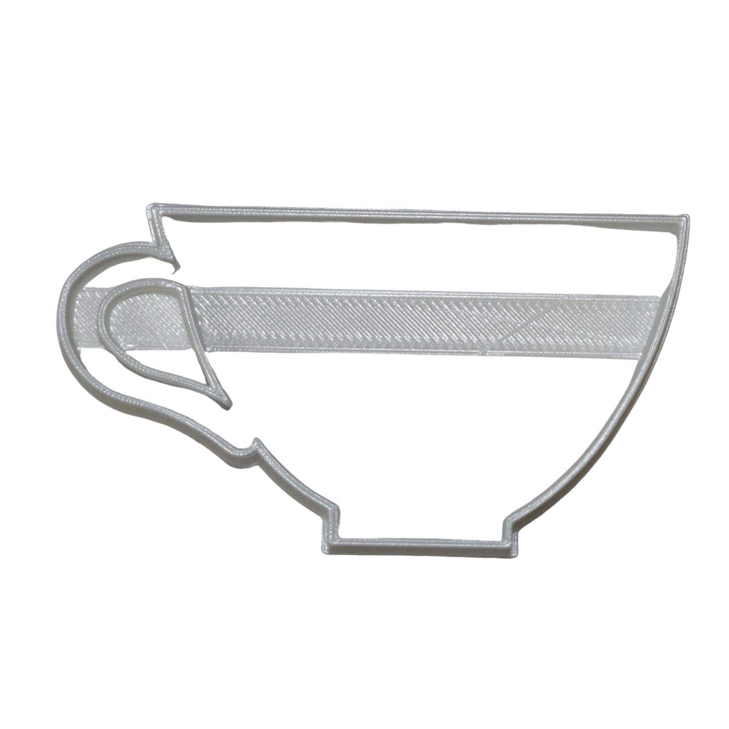 6x Tea Cup British Fondant Cutter Cupcake Topper 1.75 IN USA FD585