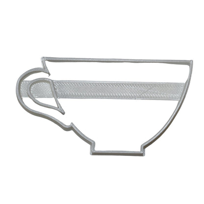 6x Tea Cup British Fondant Cutter Cupcake Topper 1.75 IN USA FD585