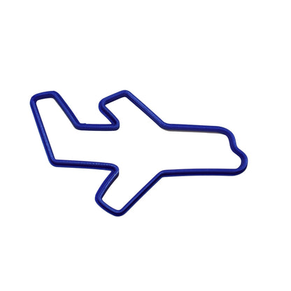 6x Airplane Travel Fondant Cutter Cupcake Topper 1.75 IN USA FD600