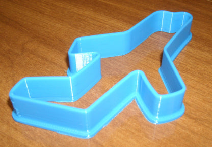 6x Airplane Travel Fondant Cutter Cupcake Topper 1.75 IN USA FD600