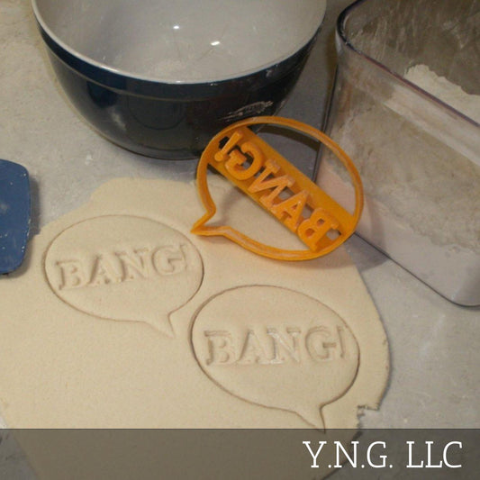Word Balloon Bang Comic Books Cartoon Strips Cookie Cutter Made In USA PR637