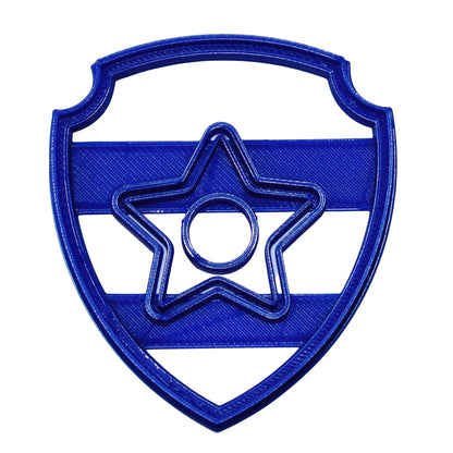 Chase Badge Shield Pup Tag Paw Patrol Cookie Cutter Made In USA PR657