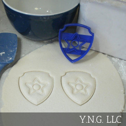 Chase Badge Shield Pup Tag Paw Patrol Cookie Cutter Made In USA PR657