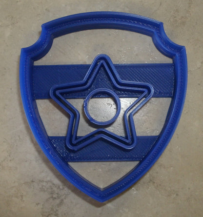 Chase Badge Shield Pup Tag Paw Patrol Cookie Cutter Made In USA PR657