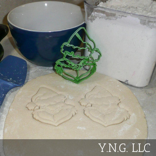 Grinch Head Dr Seuss Christmas Cartoon Cookie Cutter Made In USA PR682