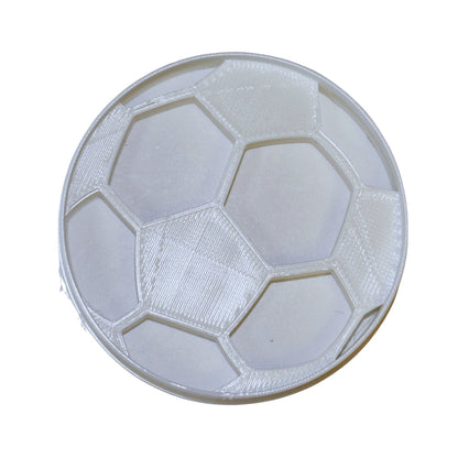 6x Soccer Ball Football Fondant Cutter Cupcake Topper 1.75 IN USA FD698