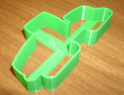 6x Green Tractor Fondant Cutter Cupcake Topper 1.75 IN USA FD700