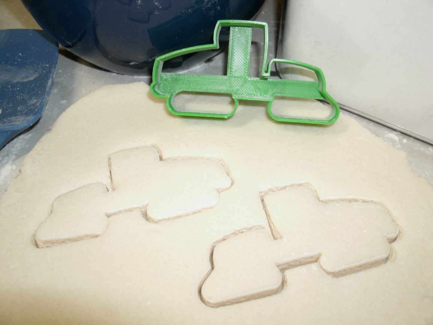 Green Tractor Tracked Farm Vehicle Cookie Cutter Made In USA PR700