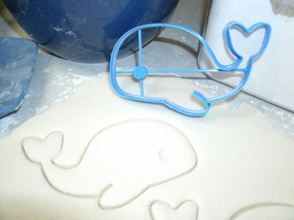 Whale Ocean Sea Aquatic Mammal Cookie Cutter Made In USA PR703