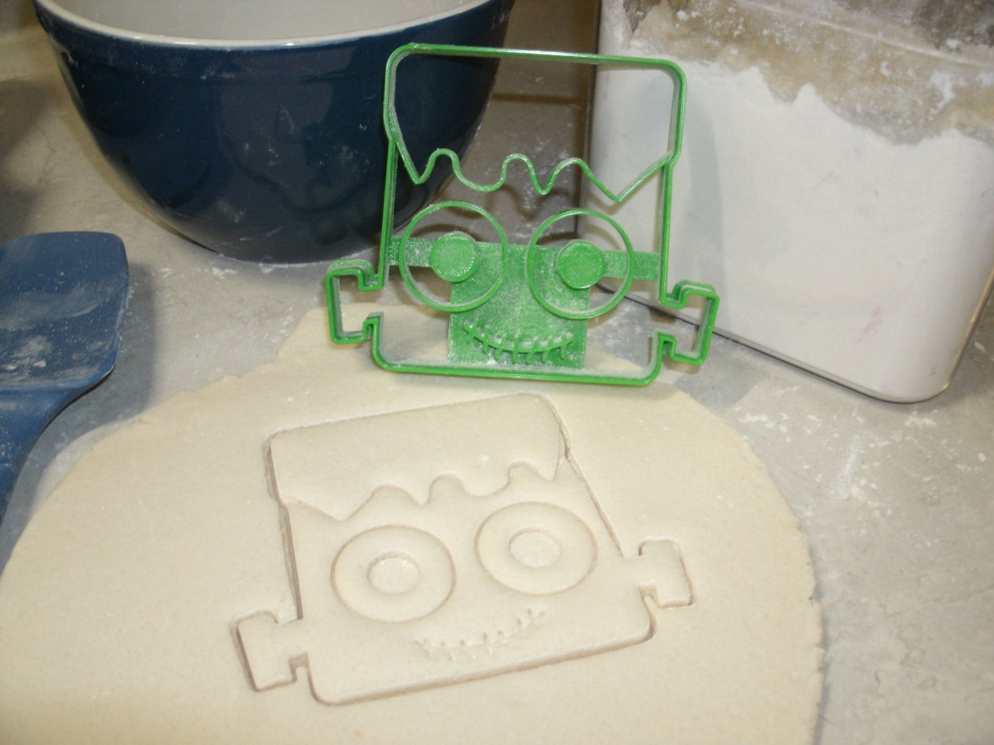Frankenstein Monster Face Halloween Book Cookie Cutter Made In USA PR716