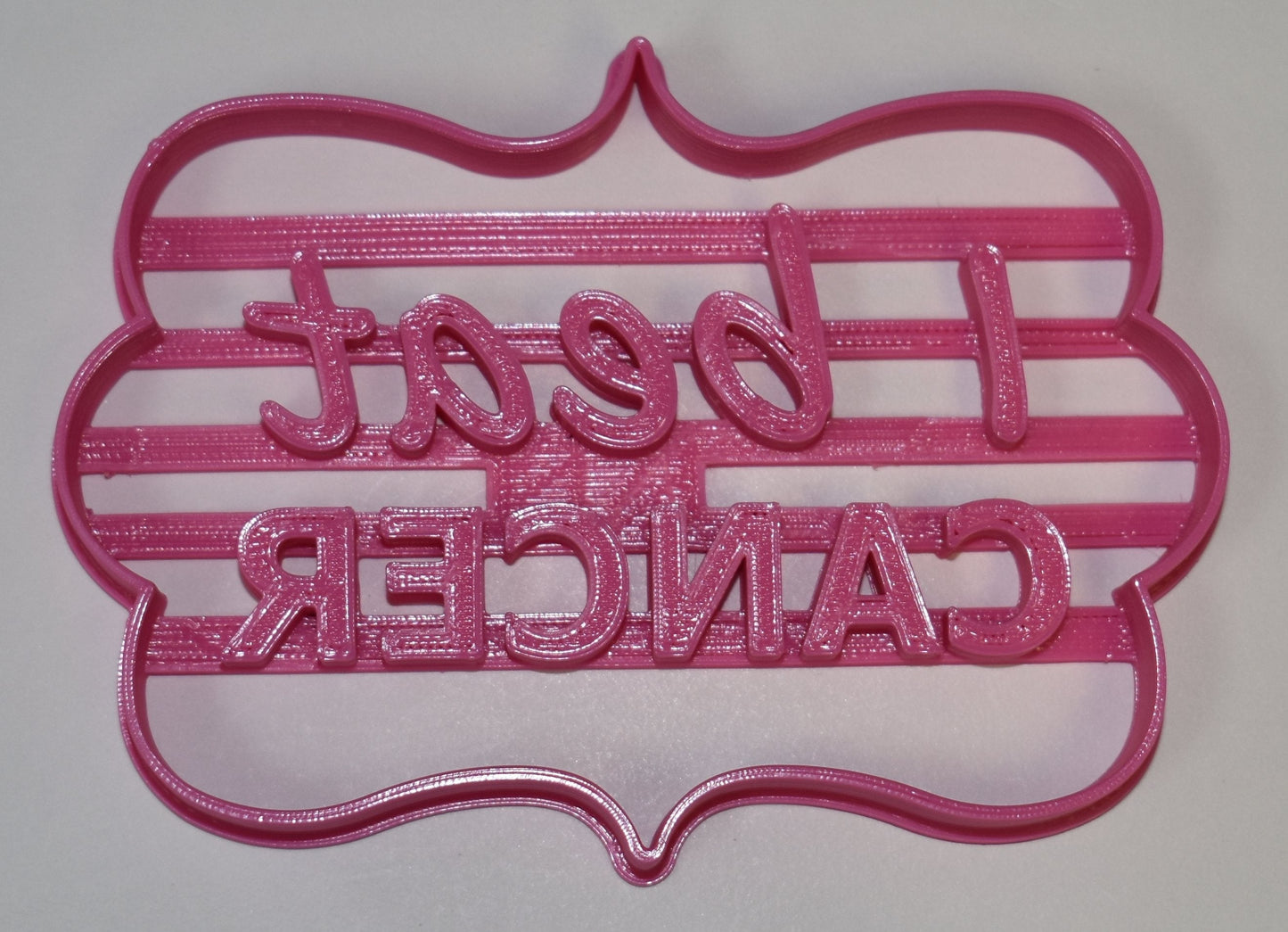 I Beat Cancer Survivor Remission Celebration Cookie Cutter Made In USA PR727