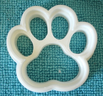 6x Paw Print Dog Cat Fondant Cutter Cupcake Topper 1.75 IN USA FD744