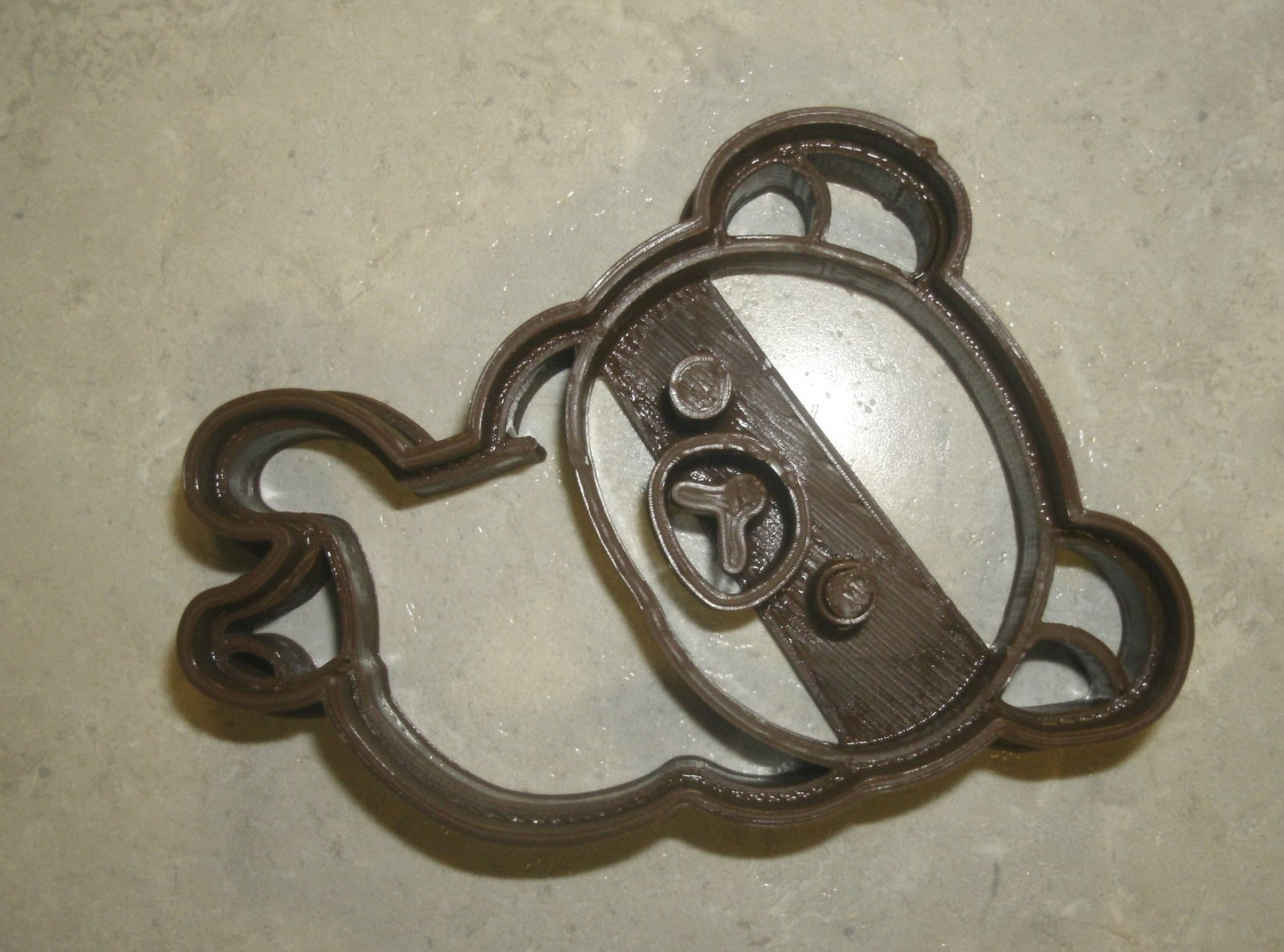 Teddy Bear Laying Down Relaxing Cookie Cutter Made In USA PR778