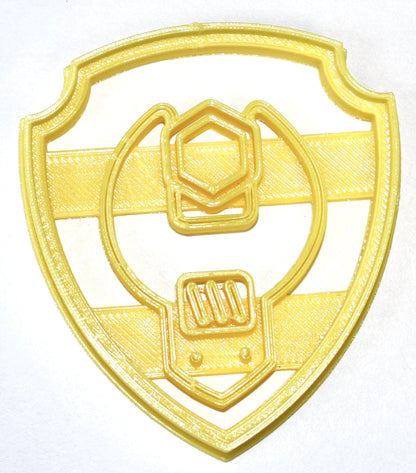 6x Rubble Shield Fondant Cutter Cupcake Topper 1.75 IN USA FD804
