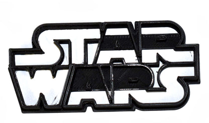 6x Star Wars Logo Fondant Cutter Cupcake Topper 1.75 IN USA FD806