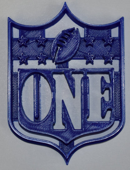 6x NFL Logo with One Fondant Cutter Cupcake Topper 1.75 IN USA FD810