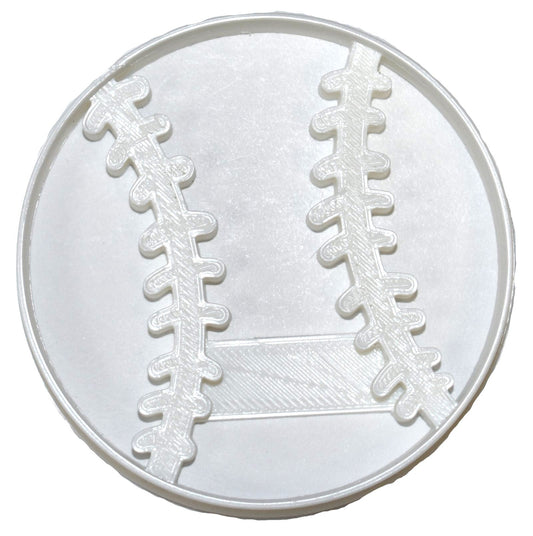 6x Baseball Ball Fondant Cutter Cupcake Topper 1.75 IN USA FD820