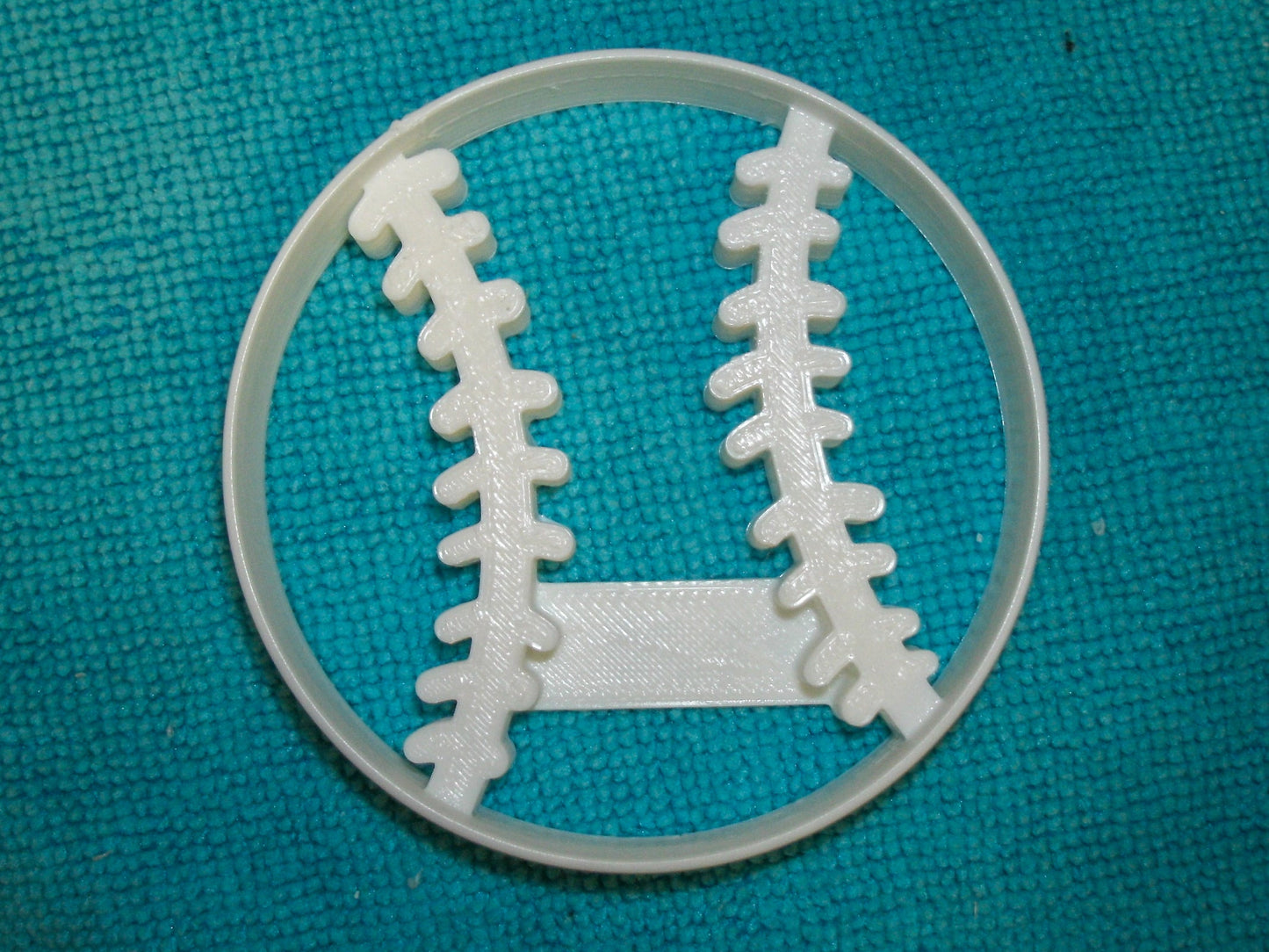 6x Baseball Ball Fondant Cutter Cupcake Topper 1.75 IN USA FD820
