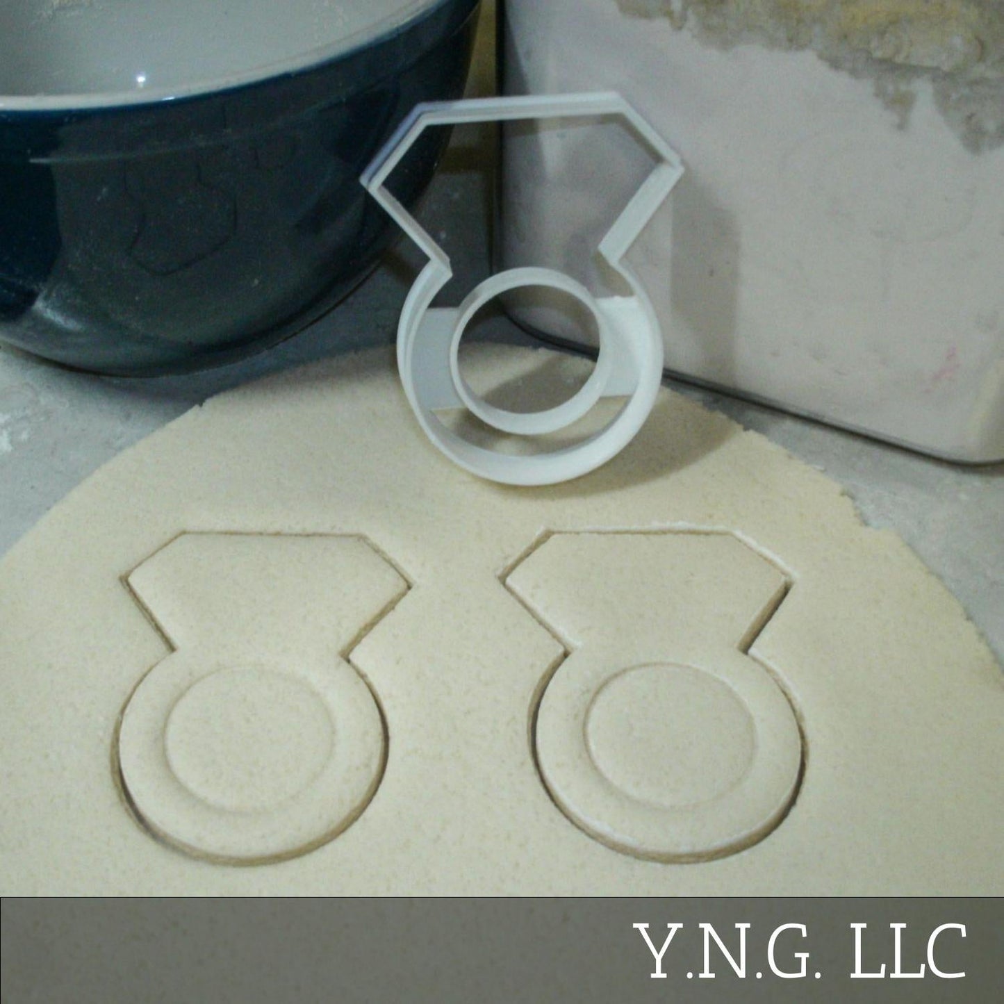 Diamond Ring Engagement Wedding Bridal Shower Cookie Cutter Made In USA PR824