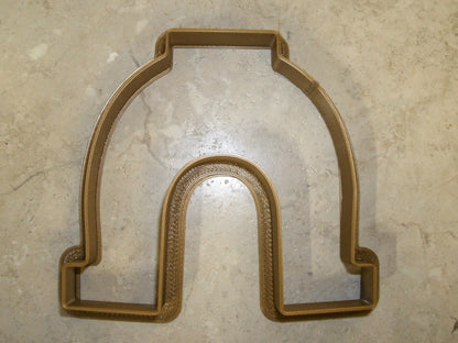 6x Horseshoe Fondant Cutter Cupcake Topper 1.75 IN USA FD832