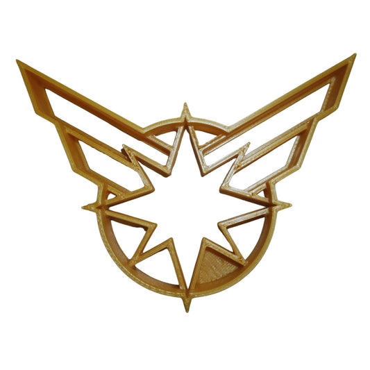 6x Captain Marvel Fondant Cutter Cupcake Topper 1.75 IN USA FD846