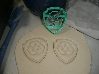 Rocky Badge Pup Tag Paw Patrol TV Show Cookie Cutter Made In USA PR850