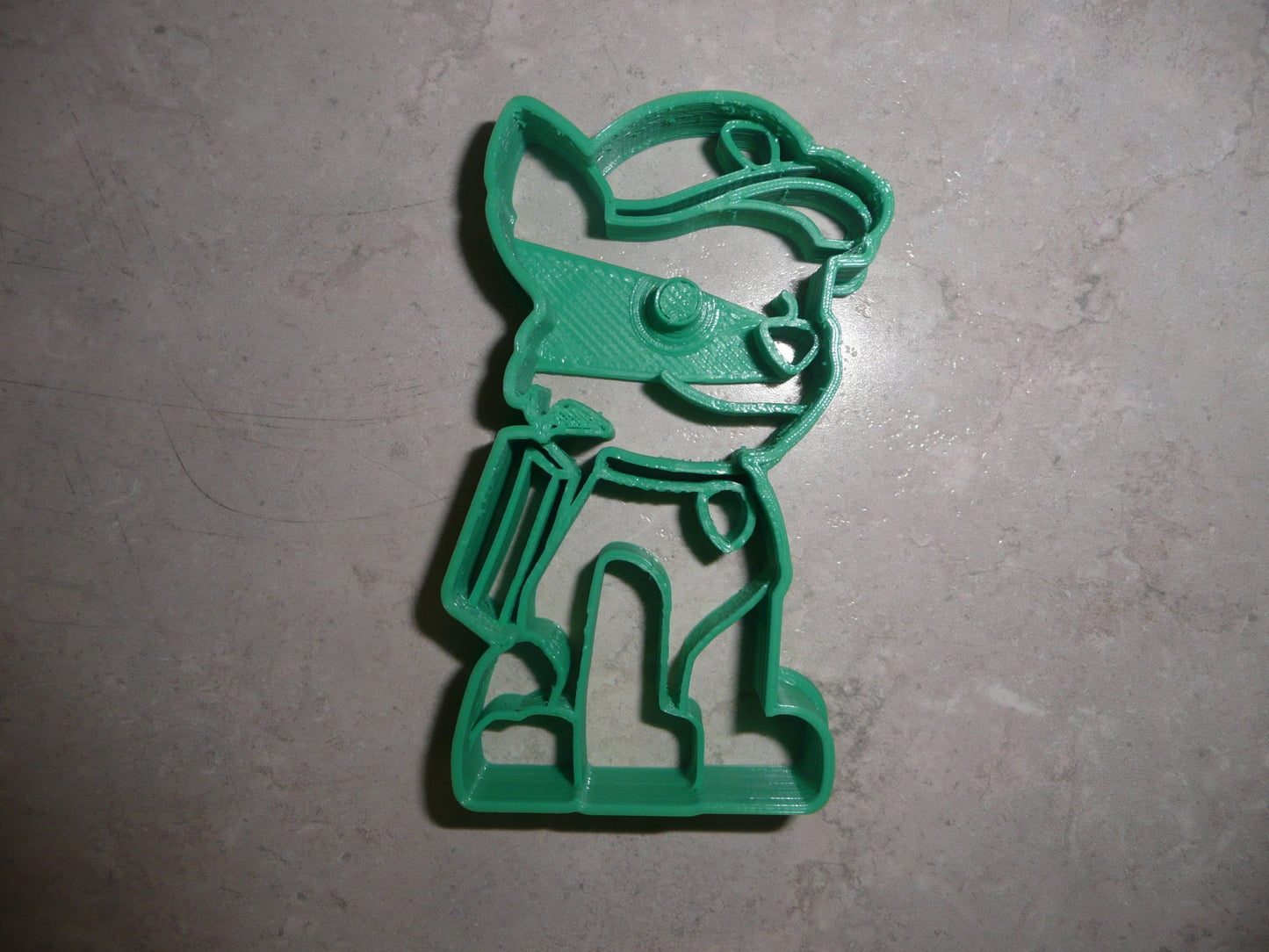 6x Rocky Paw Patrol Fondant Cutter Cupcake Topper 1.75 IN USA FD865