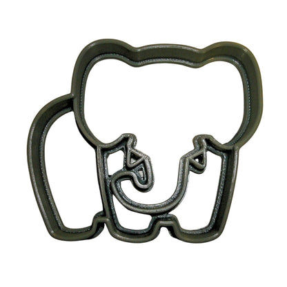 Elephant With Trunk Tusk Safari Animal Cookie Cutter Made In USA PR879