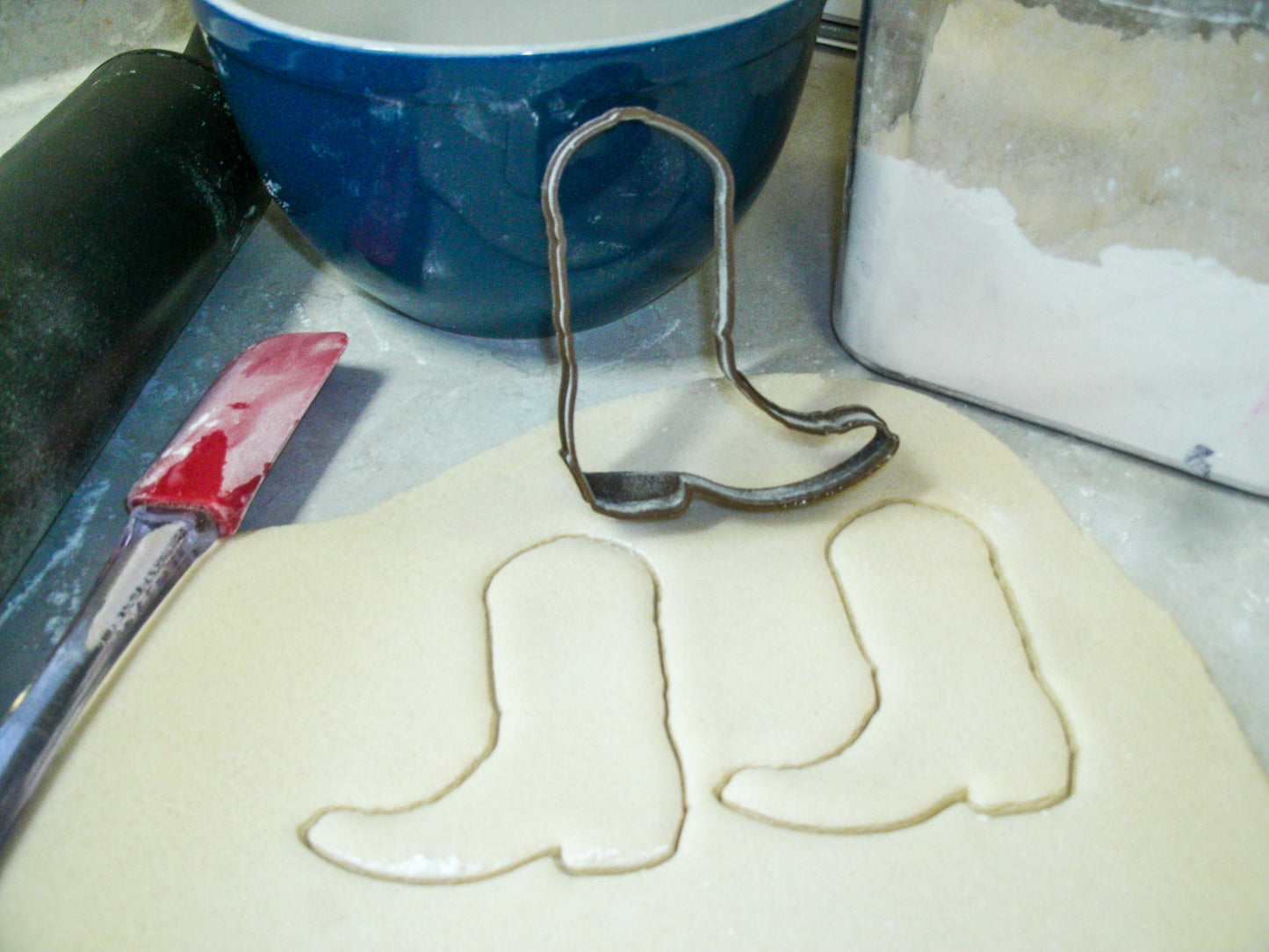 Cowboy Cowgirl Boot Shoe Outline Western Cookie Cutter Made In USA PR893