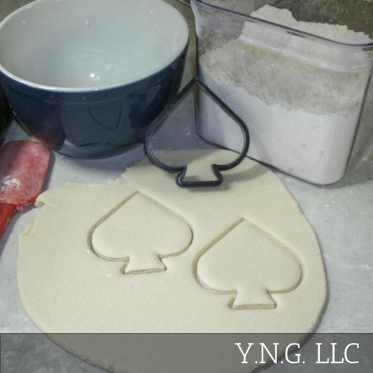 Black Spade Playing Cards Suits Game Cookie Cutter Made In USA PR899