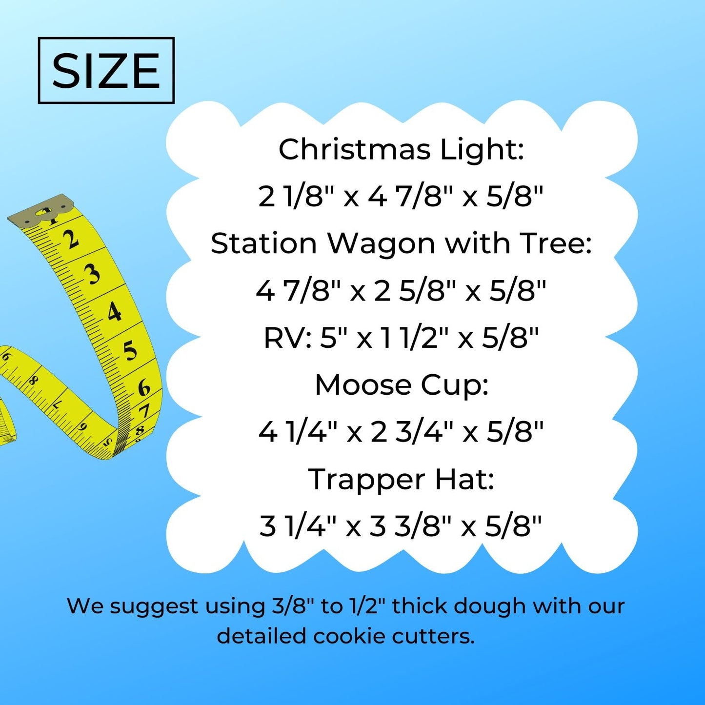 Christmas Vacation Movie Theme Set Of 5 Cookie Cutters Made In USA PR9009