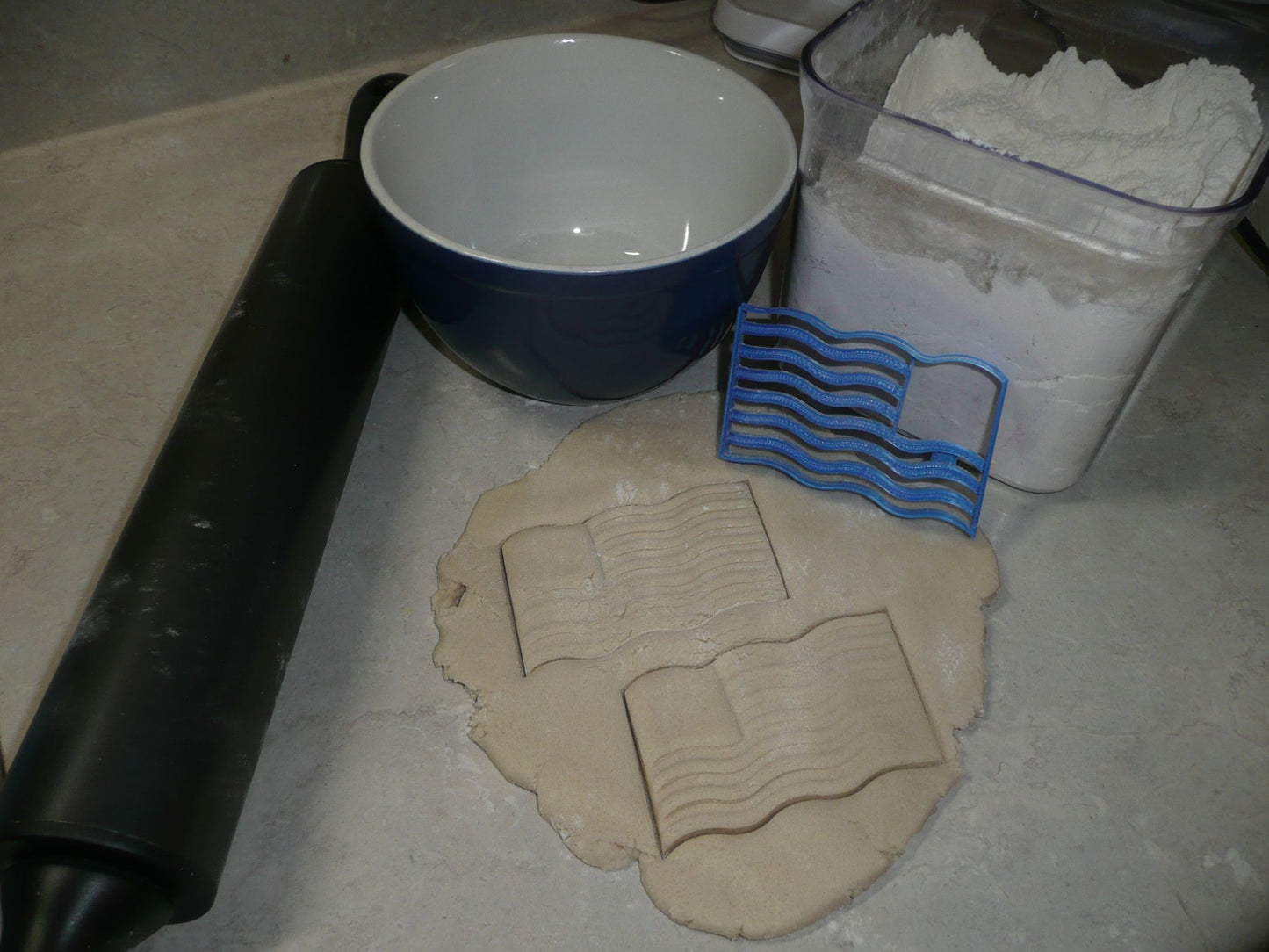 Waving American Flag United States Stars Stripes Cookie Cutter Made In USA PR902