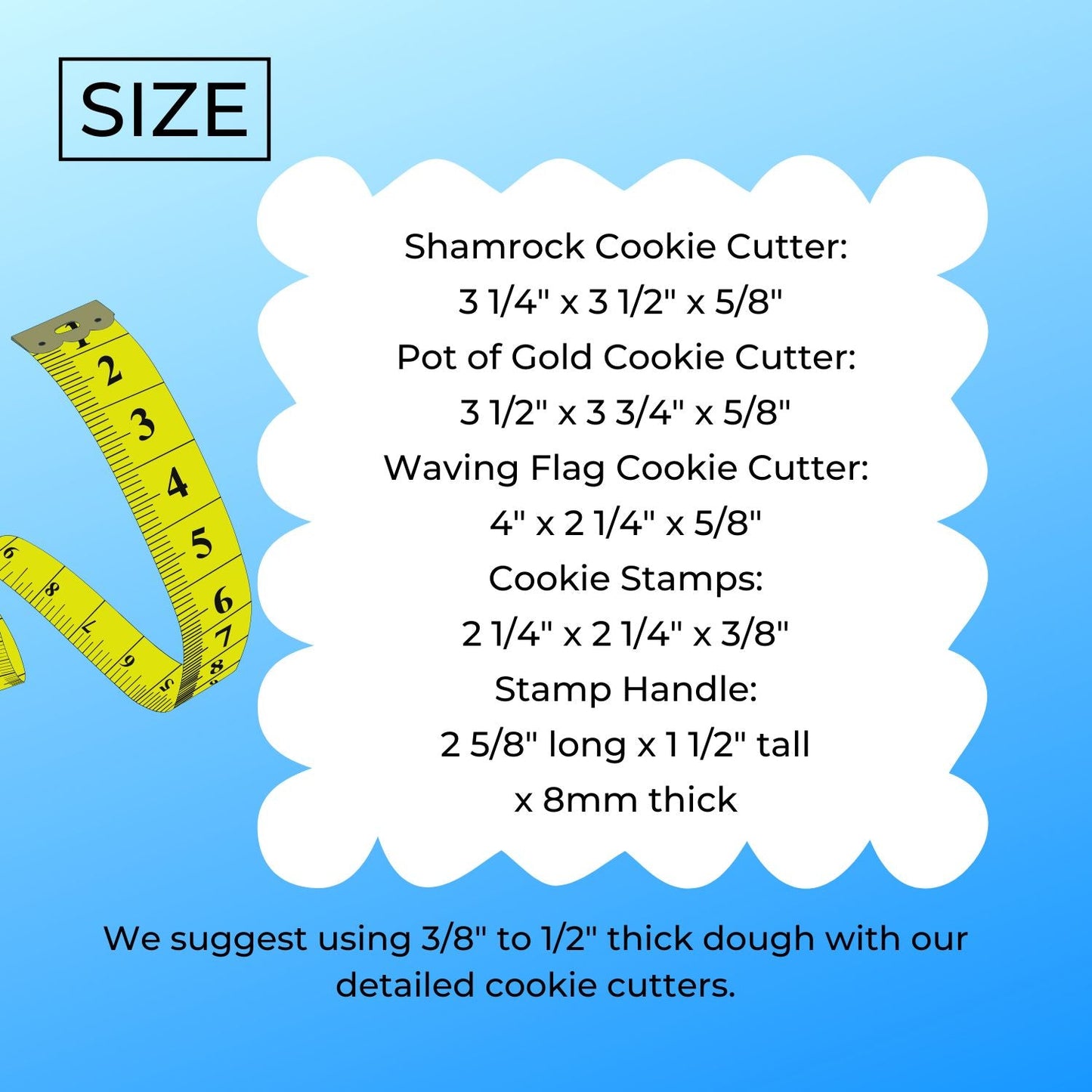 St Patricks Day Set Of 7 Cookie Stamps And Cookie Cutters Made In USA PR9062
