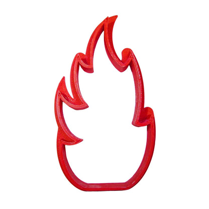 6x Fire Flames Fondant Cutter Cupcake Topper 1.75 IN USA FD913